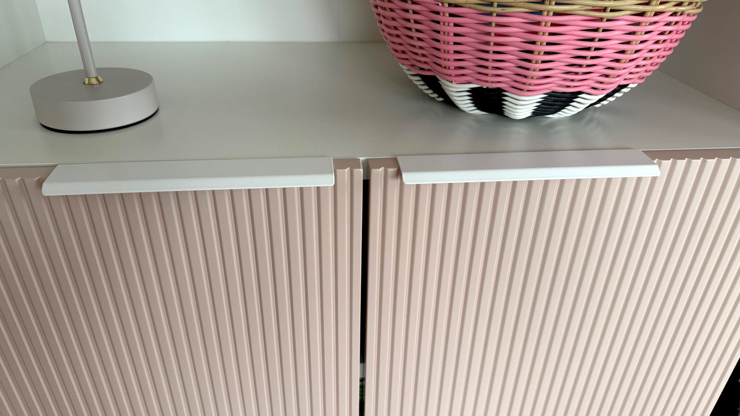 versteckter Möbelgriff 20cm, weiß