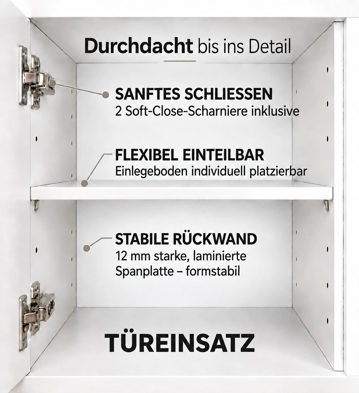 PLAIN : glatte Tür für KALLAX