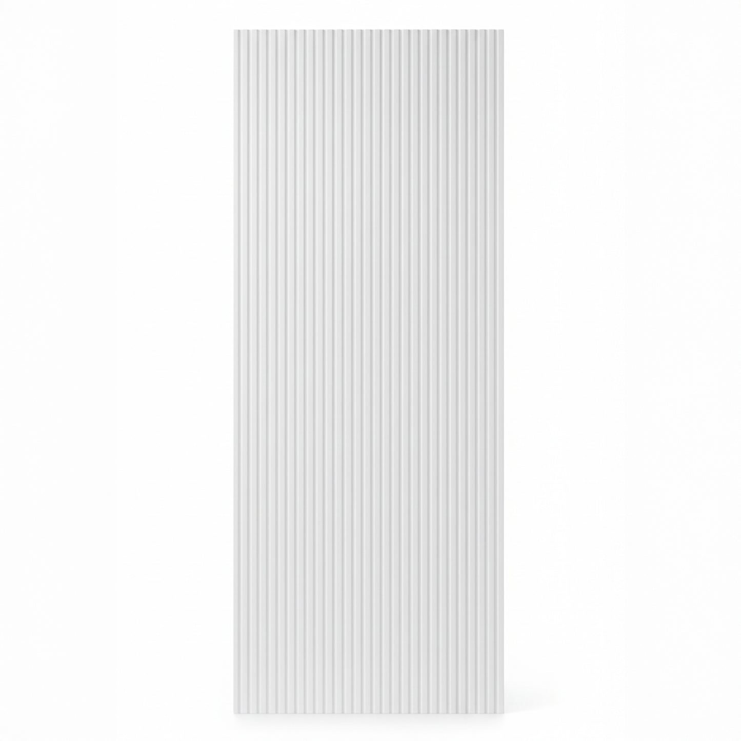 vertically ribbed door