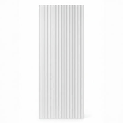 vertically ribbed door