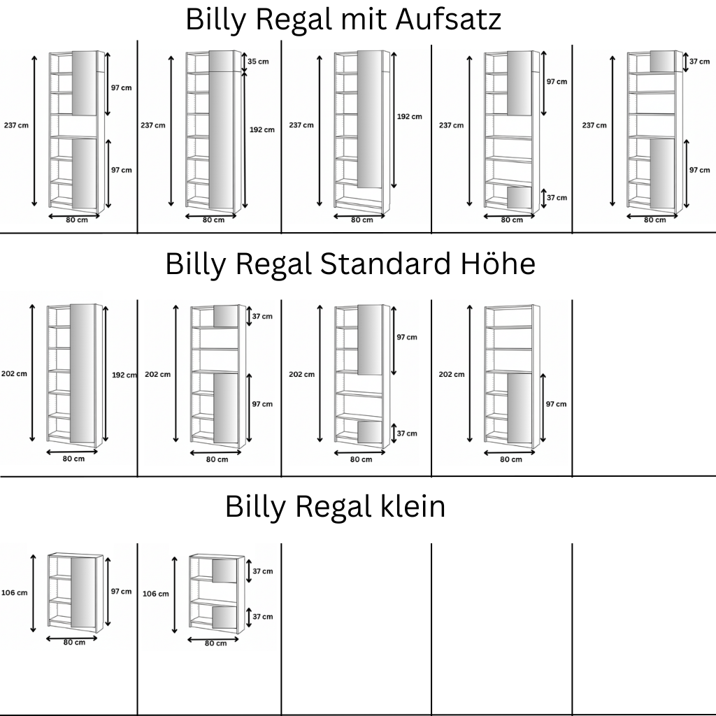geriffelte Tür in Eiche