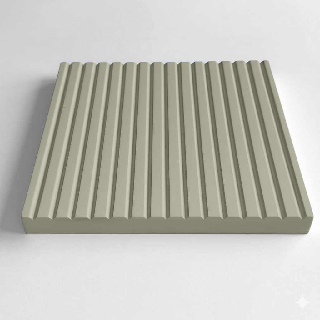 vertikal geriffelte Tür