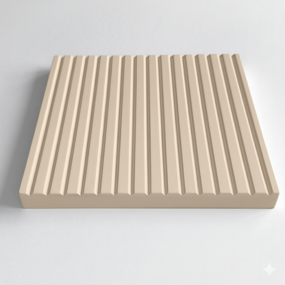 vertikal geriffelte Tür