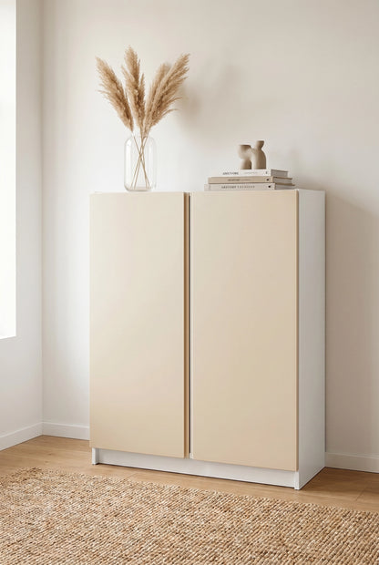smooth door with integrated handle