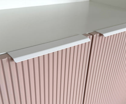 versteckter Möbelgriff 20cm, weiß