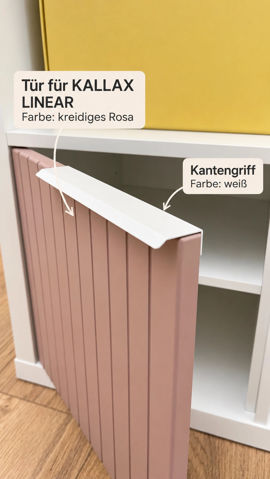 LINEAR : geriffelte Tür für KALLAX
