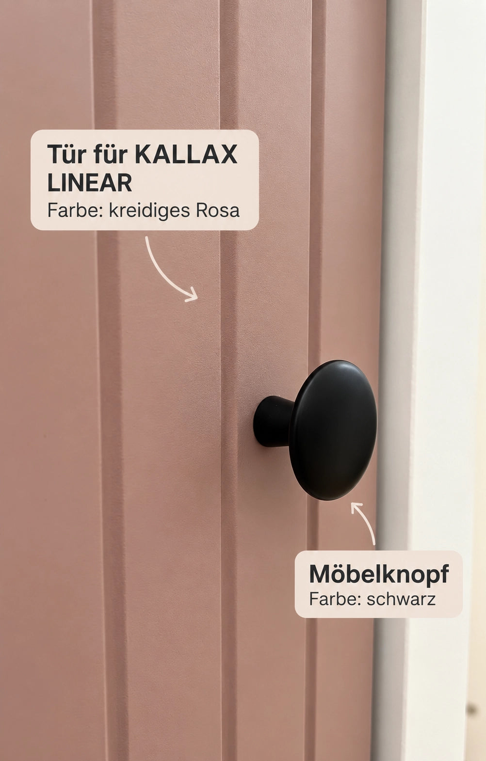 LINEAR : geriffelte Tür für KALLAX