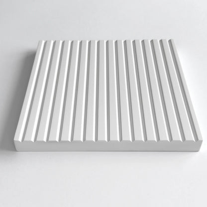 vertically ribbed door