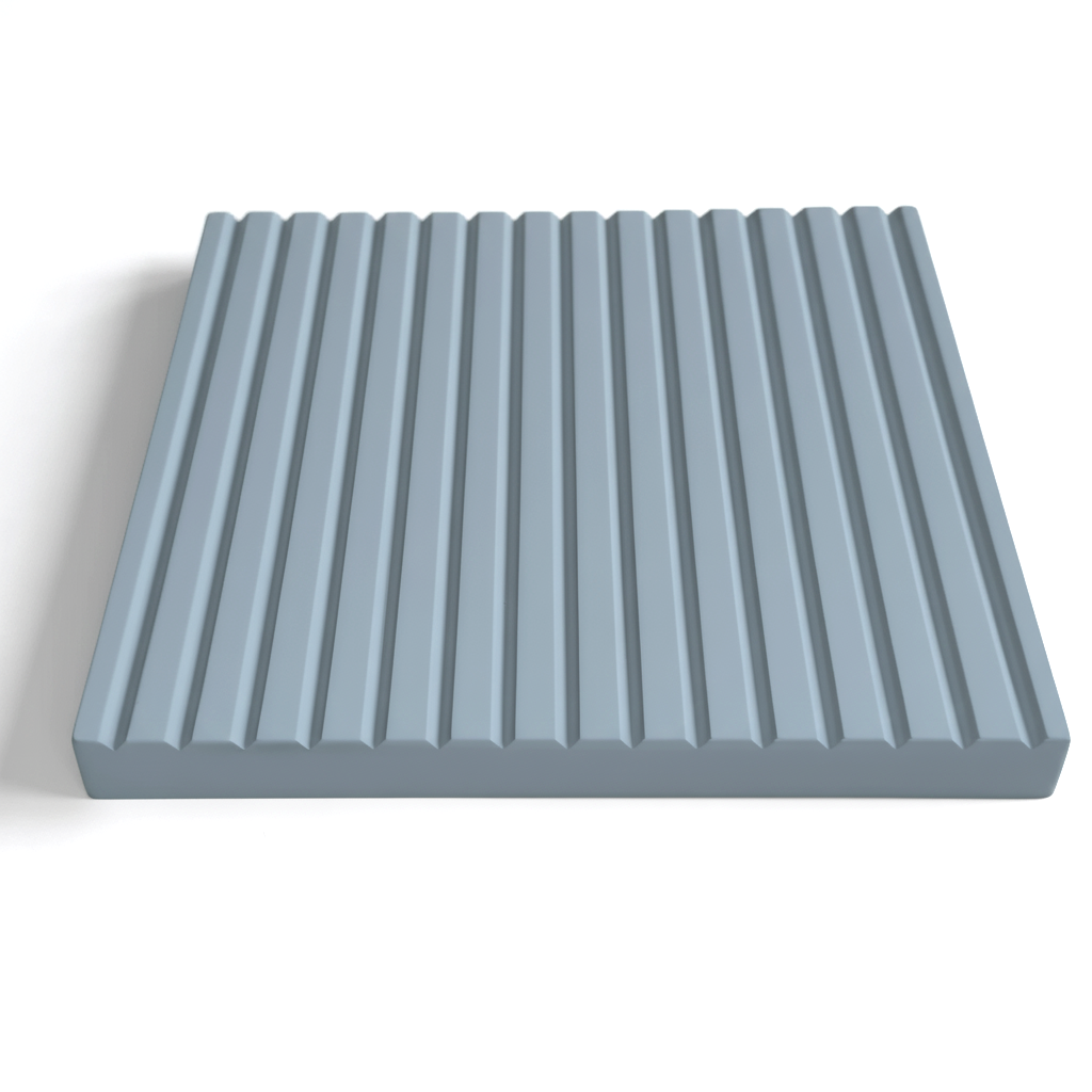 vertikal geriffelte Tür