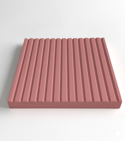 vertikal geriffelte Tür