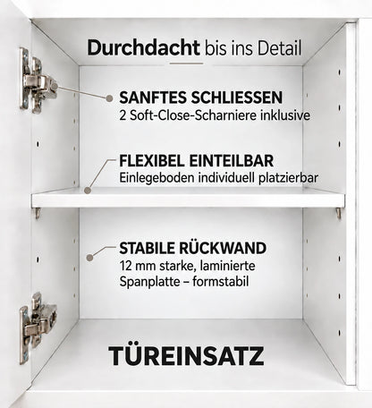 LINEAR : geriffelte Tür für KALLAX